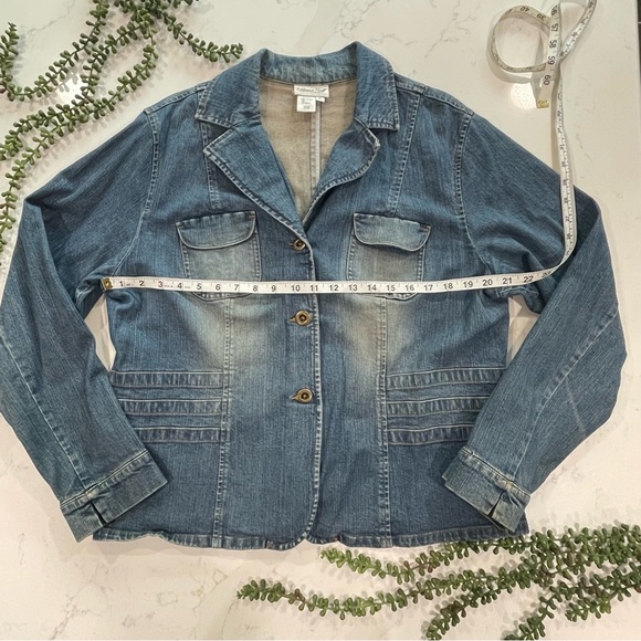 Vintage Coldwater Creek Blue Jean Denim Jacket - Picture 10 of 13
